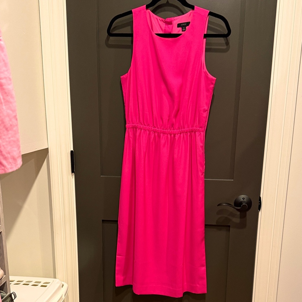 J Crew fuchsia pink dress size 2